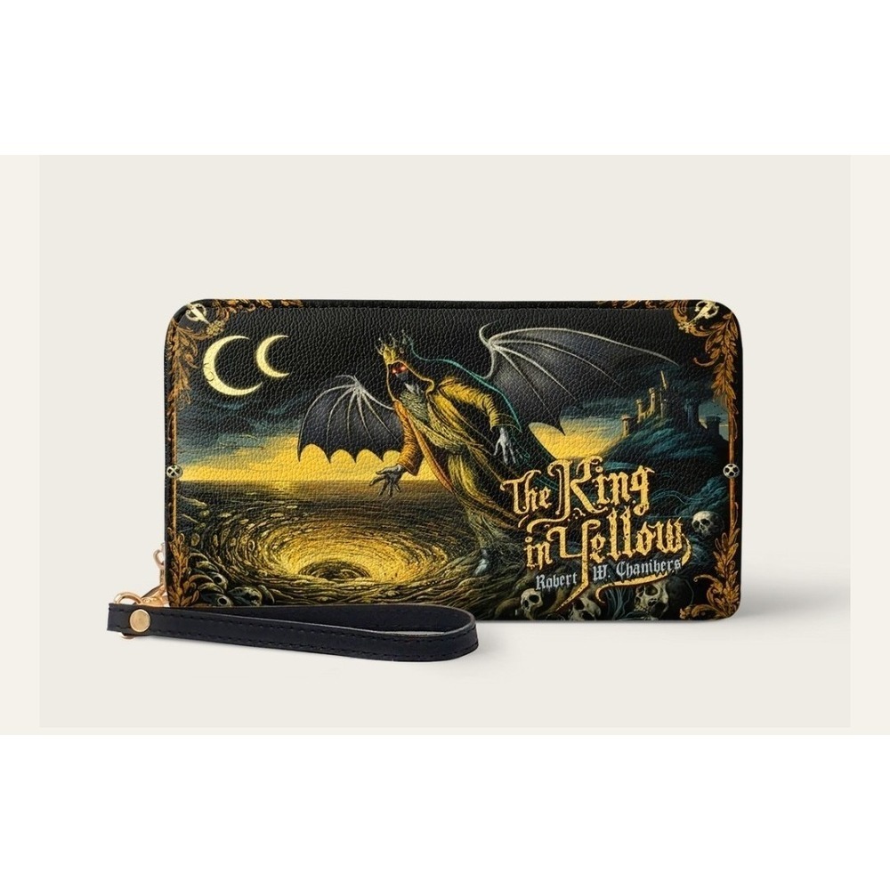 The King In Yellow Wallet Horror Goth Halloween New Gothic Literature